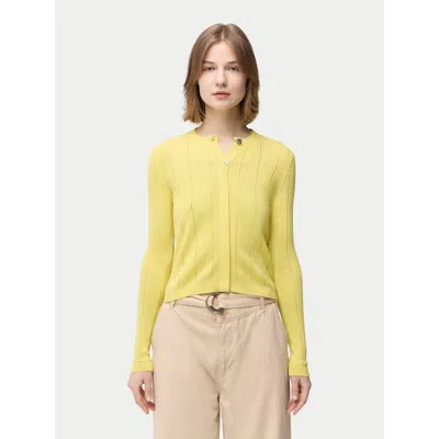 Gobi Mongolian Cashmere Hidden Button-front Cashmere Silk Cardigan
