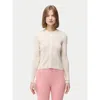 Gobi Mongolian Cashmere Hidden Button-front Cashmere Silk Cardigan In Whisper White