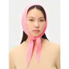 Gobi Mongolian Cashmere Knitted Cashmere Neckerchief In Pink