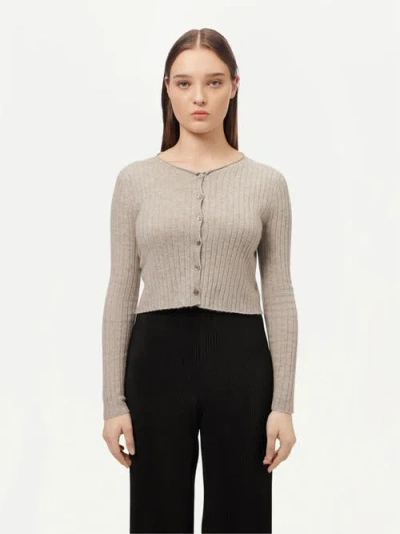 Gobi Mongolian Cashmere Lightweight Cashmere Cardigan In Dawn Blue