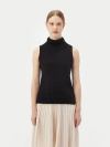 Gobi Mongolian Cashmere Lightweight Cashmere Silk Turtleneck In Black