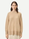 Gobi Mongolian Cashmere Loose-fit Cashmere Sweater In Beige