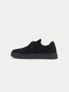 Gobi Mongolian Cashmere Mercerized Wool Cashmere Knitted Sneakers In Black