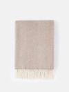 Gobi Mongolian Cashmere Organic Cashmere Colour Super Soft Throw In Brown