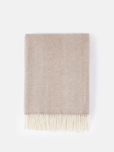 Gobi Mongolian Cashmere Organic Cashmere Colour Super Soft Throw In Brown