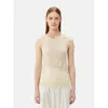 Gobi Mongolian Cashmere Organic Color Cashmere Top In Off White