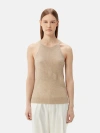 Gobi Mongolian Cashmere Organic Color Cashmere Top In Warm Grey