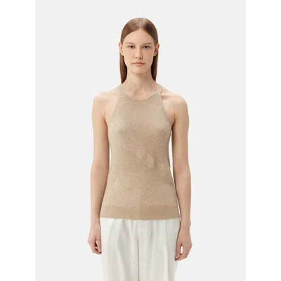 Gobi Mongolian Cashmere Organic Color Cashmere Top In Warm Grey