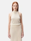 Gobi Mongolian Cashmere Organic Color Cashmere Turtleneck Top In Off White