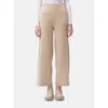 Gobi Mongolian Cashmere Organic Color Cashmere Wide-leg Pants In Beige