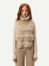 Gobi Mongolian Cashmere Organic Color Loop-stitch Gilet In Warm Grey