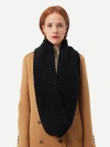 Gobi Mongolian Cashmere Regenerative-cashmere Snood In Black