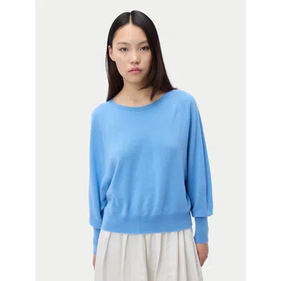 Gobi Mongolian Cashmere Relaxed Cashmere Sweater In Blue
