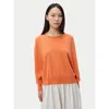Gobi Mongolian Cashmere Relaxed Cashmere Sweater In Orange