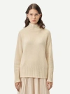 Gobi Mongolian Cashmere Relaxed-fit Cashmere Turtleneck In Off White