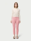 Gobi Mongolian Cashmere Rib-knit Cashmere Silk Pants In Pink Icing