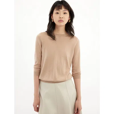Gobi Mongolian Cashmere Silk Cashmere Crew Neck Top