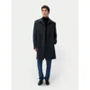 Gobi Mongolian Cashmere Single Breasted Cashmere Coat In Gray