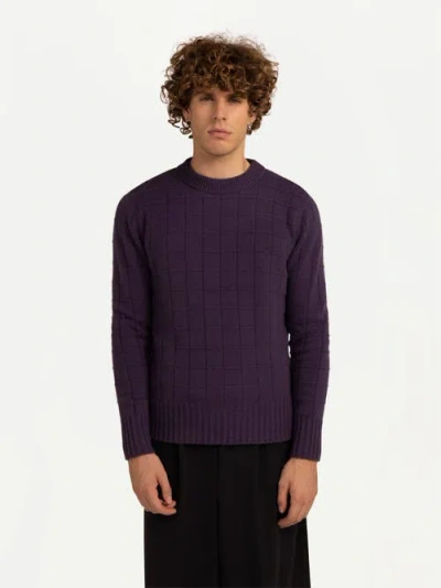 Gobi Mongolian Cashmere Square-patterned Cashmere Sweater