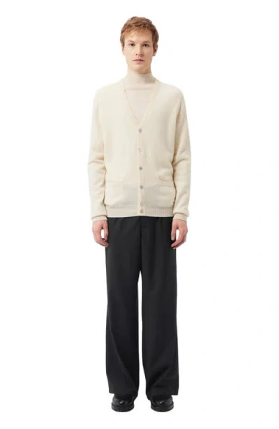 Gobi Mongolian Cashmere V-neck Button Cardigan In Neutral