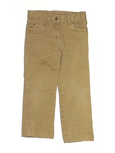 Pre-owned Gocco Kids' Khaki Pant In Brown