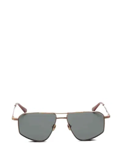G.o.d Eyewear Geometric-frame Sunglasses In Gold