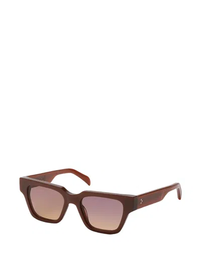 G.o.d Eyewear Thirty Five Rectangular-frame Sunglasses In Brown