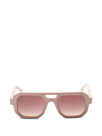 G.o.d Eyewear Thirty Four Dusty Geometric-frame Sunglasses In Pink
