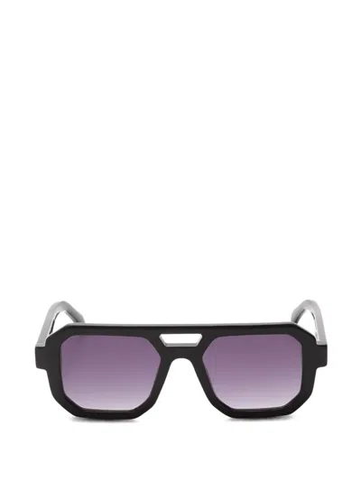 G.o.d Eyewear Thirty Four Ii Geometric-frame Sunglasses In Black