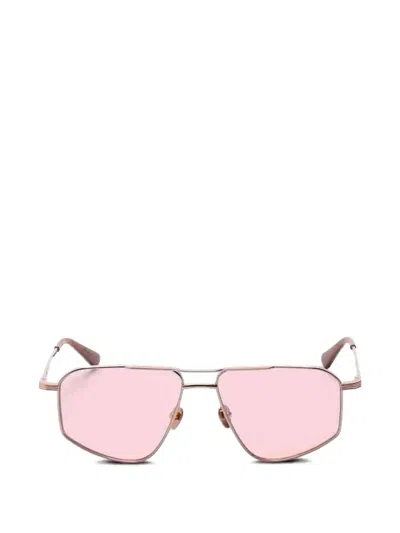 G.o.d Eyewear Thirty Six Ii Geometric-frame Sunglasses In Pink