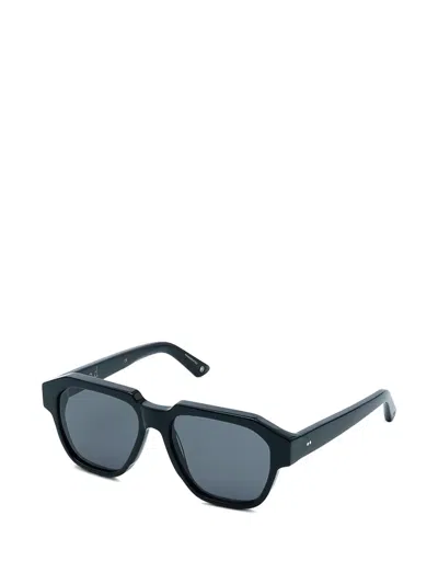 G.o.d Eyewear Twenty Eight Geometric-frame Sunglasses In Black