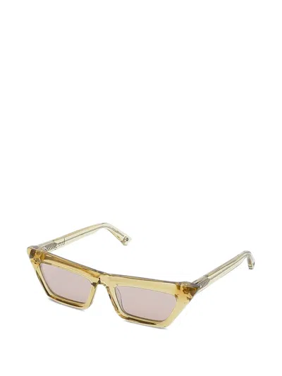 G.o.d Eyewear Twenty Two Cat-eye Sunglasses In Yellow