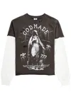 GOD MADE GOD MADE HEAVENLY TRIALS LAYERED PRINTED COTTON TOP