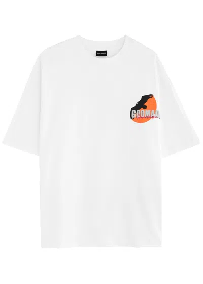 God Made Heritage Logo-print Cotton T-shirt In White