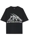 God Made Logo-print Cotton T-shirt In Black