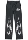 God Made Printed Straight-leg Cotton Sweatpants In Black