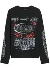 God Made Resilience Printed Cotton T-shirt In Black