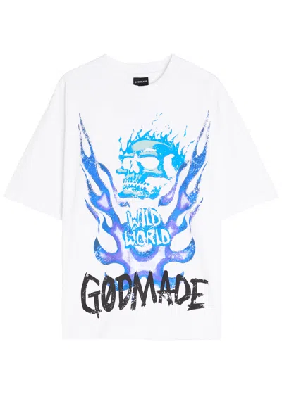 God Made Wild World Tour Printed Cotton T-shirt In Multi