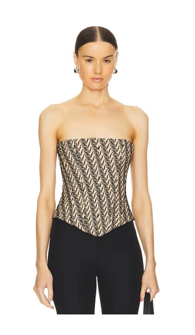 God Save Queens Alizee Strapless Corset In Black