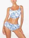 God Save Queens Muse Bikini Top In Blue