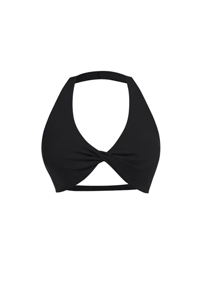 God Save Queens Women's Black Second Skin Studio Crop Top Onyx