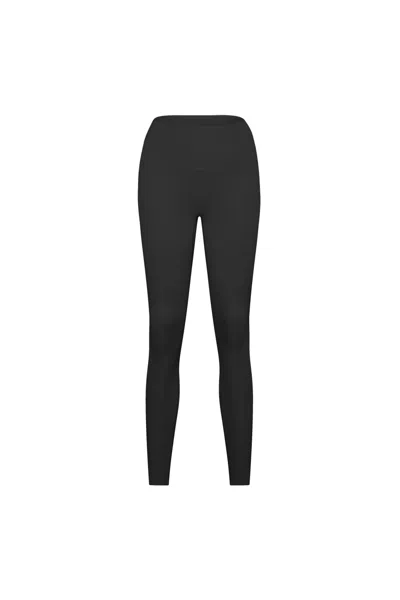 God Save Queens Women's Black Second Skin Studio High-waisted Legging Onyx