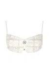 God Save Queens Women's Executive Tweed Top White In Multi