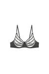 God Save Queens Women's Forget Me Not Full Cup Bra Black In Black