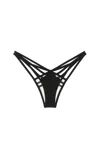 God Save Queens Women's Lana Thong Black In Black