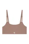 God Save Queens Women's Neutrals Second Skin Bralette Tank Top Mushroom In Brown