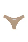 God Save Queens Women's Neutrals Second Skin Cheeky Panty Mocha In Brown