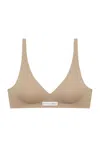 God Save Queens Women's Neutrals Second Skin Push Up Bralette Mocha In Brown