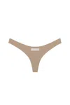 God Save Queens Women's Neutrals Second Skin Thong Mocha In Brown