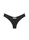 God Save Queens Women's Second Skin Thong Black In Black